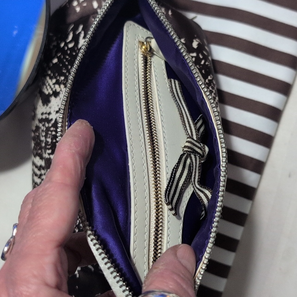 Henri Bendel Python Print Nylon, Satin, Leather C… - image 16